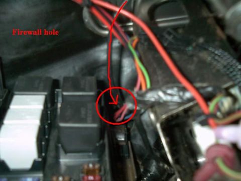 1997 Mercury Sable - Firewall Hole - 1