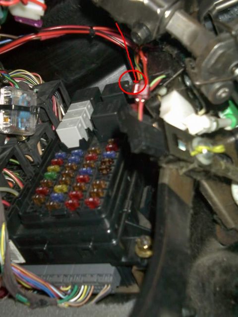 1997 Mercury Sable - Firewall Hole - 2