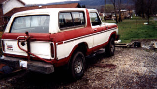 1978 Ford Bronco - 3/4 rear view