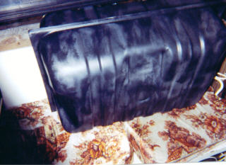 1978 Ford Bronco - Heres my 33 gallon gas tank after being sprayed with Rhinoliner.