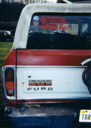1978 Ford Bronco - A few of my stickers, I have added more since the Pic.