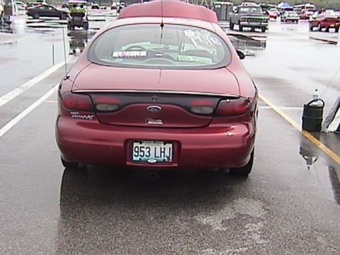 1998 Ford Taurus - Rear view showing dual exhaust and Flowmasters