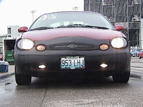 1998 Ford Taurus - Front, Low Angle, Lights on