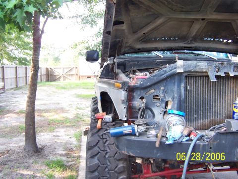 1978 Ford Bronco - fitting fender