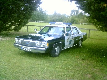 1991 Ford Crown Victoria - work in progress, rear doors painted black