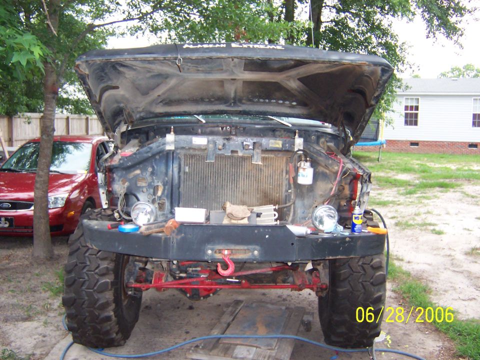 Both sides cut and fenders mounted