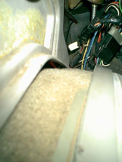 1983 Ford Bronco - on the inside i needed to get an ignition on power source. so i taped one of the acc on ports in the fuse panel. you can see the new wires…