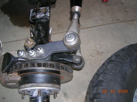 1985 Ford Bronco - 2nd shot steering setup.