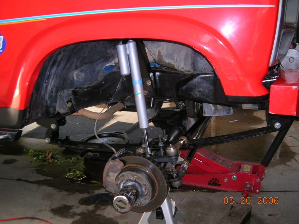 front shot of bilstein 5150 shock.