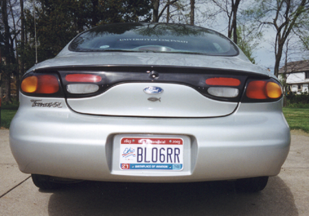 1997 Ford Taurus - You can barely see the Jesus Fish...
