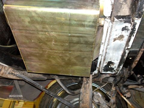 1966 Ford Fairlane - Here's a better look at how close the Canton T shape oil pan is to the crossmember.