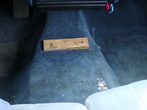 1993 Ford Taurus - I guess that's where the police radio was mounted?