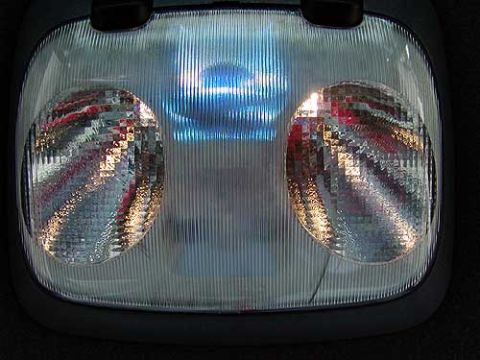 1993 Ford Taurus - Ok, turns out that it's not a police dome light. Spots are now replaced with SuperWhite 194's. Looks bad assed. Domelight, and door lights…