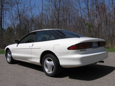 1997 Ford Probe - Rear three-quarter view of a white 1997 Ford Probe.