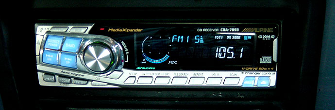 In car entertainment.  The better picture.