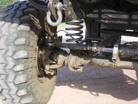 1994 Ford Bronco - This image shows the suspension and steering components of an off-road vehicle, not a 1994 Ford Bronco.