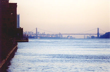 1993 Ford Taurus - Manhattan, as seen from the JFK Marina in Yonkers. Used to be able to see the towers from here. :'(