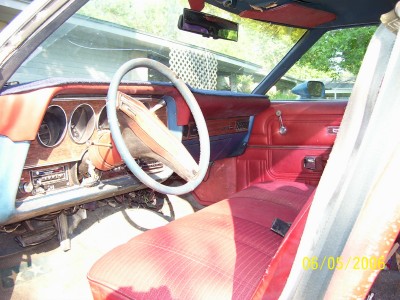 1972 Ford Ranchero - Interior view of a 1972 Ford Ranchero, highlighting the dashboard and seating.