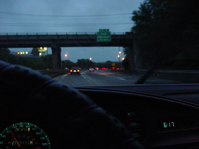 Inclement weather.  Pace traffic.