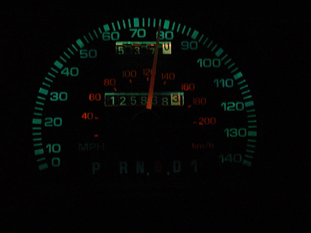 Light traffic.  Normal cruising speed.