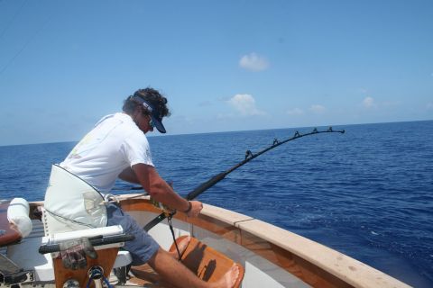 1992 Ford Bronco - last blue marlin of the trip, first pics recieved. testing out a new fighting technique