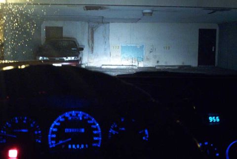 1993 Ford Taurus - The "most of the dash" shot. Think my driving lights are bright enough?