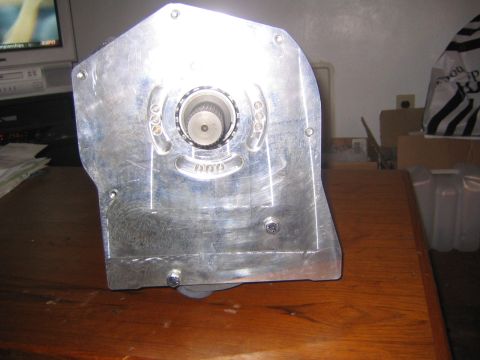 1982 Ford Bronco - Close-up of an aluminum transmission housing with a splined shaft.