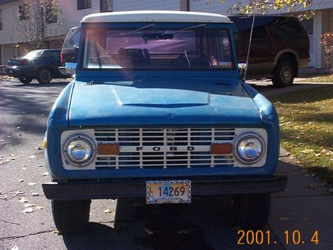 1972 Ford Bronco - Excursion in the background