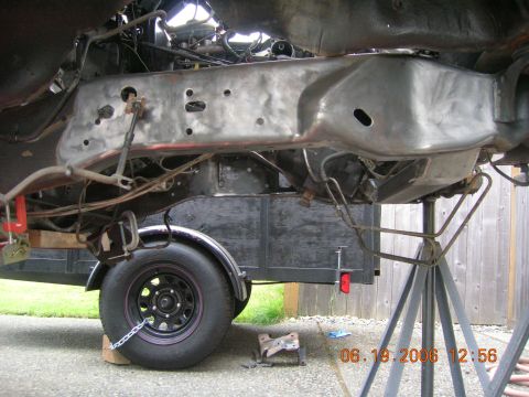 1996 Ford Bronco - Put up a good fight but TTB crossmember is gone!