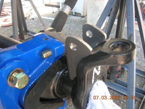 1996 Ford Bronco - A close-up view of a vehicle's suspension component, with a date stamp visible.