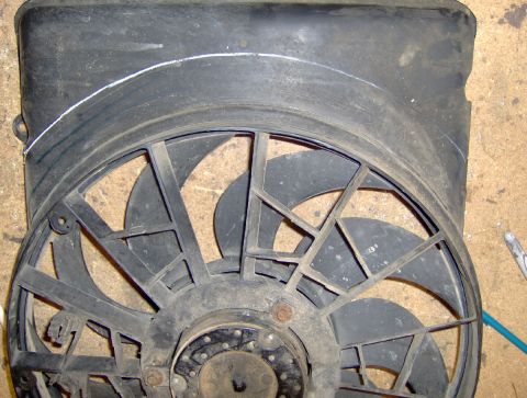 1978 Ford Bronco - Leaving 1 1/2 inches around the shroud
