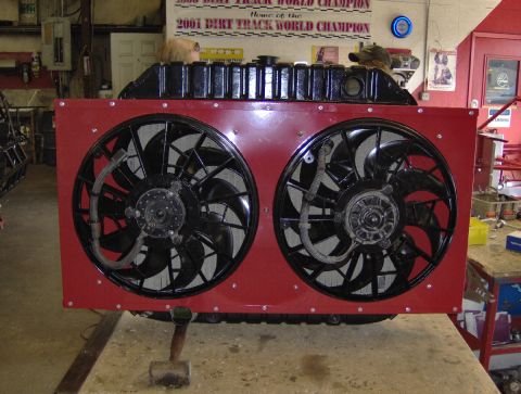 1978 Ford Bronco - mounted to the radiator