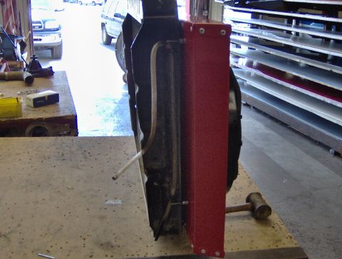 1978 Ford Bronco - side view ,shroud and radiator