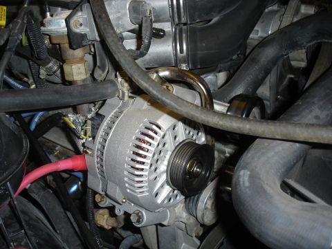 1996 Ford Bronco - New alternator and power wire installed.