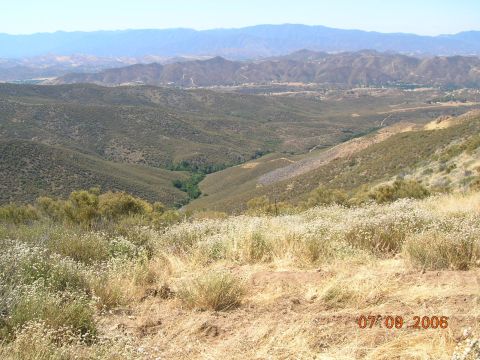 1985 Ford Bronco - looking down from where chris landed.