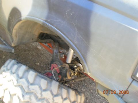 1985 Ford Bronco - The photo shows the suspension and tire of a vehicle, with a visible date stamp from 2006.