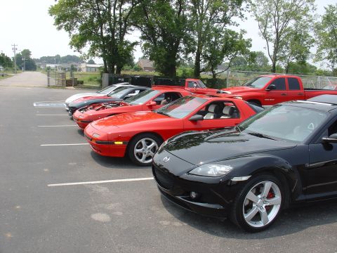 1986 Mazda RX-7 - line up