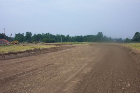 1978 Ford Bronco - Dirt track construction scene with a bulldozer visible in the distance.