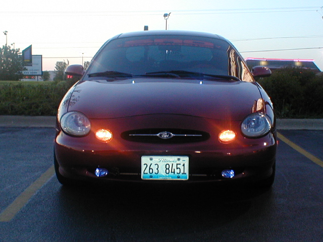 My car with the pimp lights on