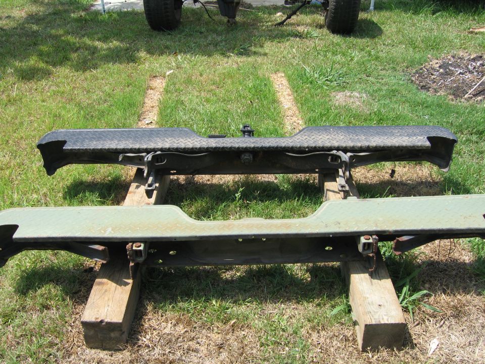 complete bumper black parts bumper green