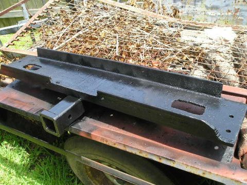 1995 Ford Bronco - After installation of receiver and coat of black paint.