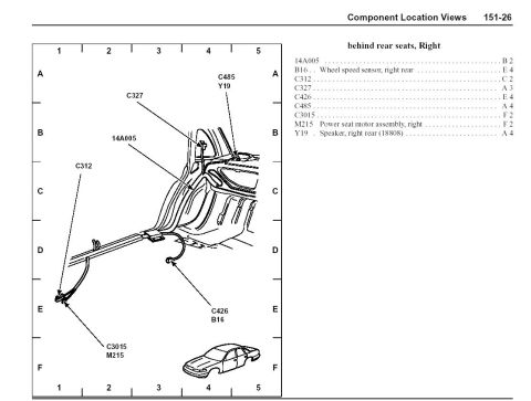 1996 Mercury Grand Marquis - Rear wheel speed connector