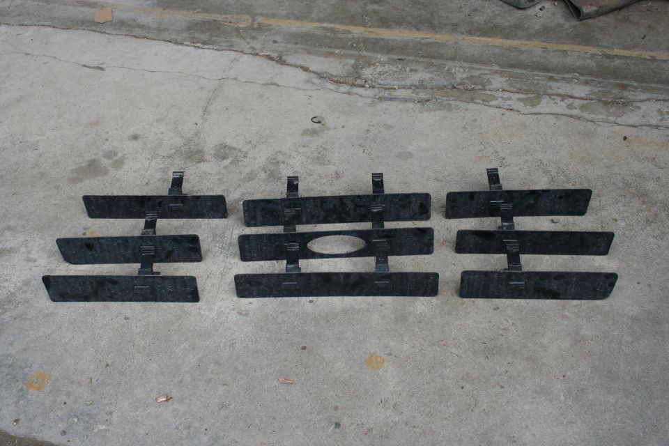 Jeep Cherokee grille inserts on concrete