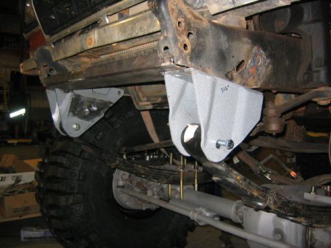 1979 Ford Bronco - Front brackets and crossmember mocked up