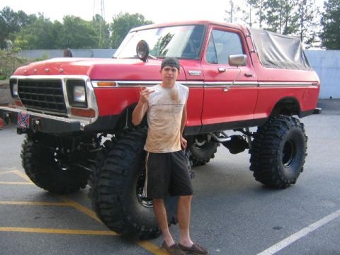 1979 Ford Bronco - My buddy next to it...