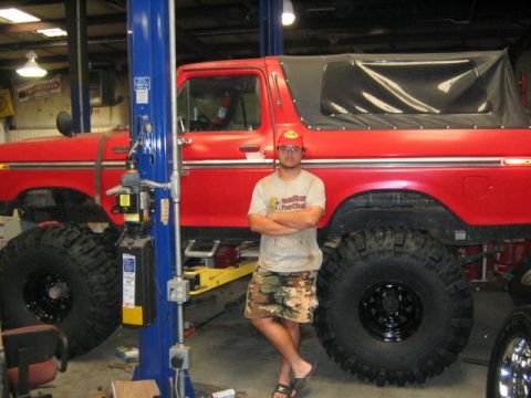 1979 Ford Bronco - Me standing next to it just counting down the days until it was done!