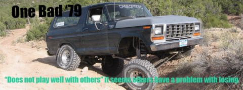 1979 Ford Bronco - This lifted Ford Bronco appears to be from the late 1970s, not a 1979 model.