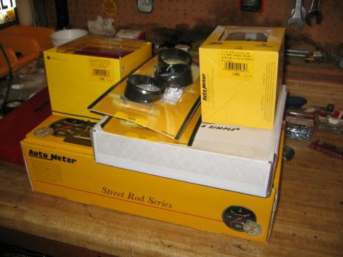 1979 Ford Bronco - Brand new AutoMeter Designer Black guage kit with matching Tach and clock!