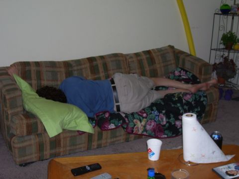 1992 Ford Bronco - Someone is taking a nap on the couch.