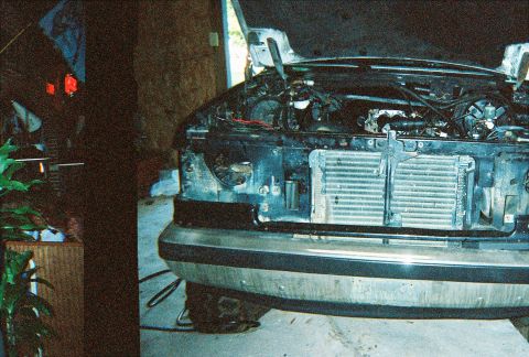 1988 Ford Bronco - Off center pic of the truck as we get started.